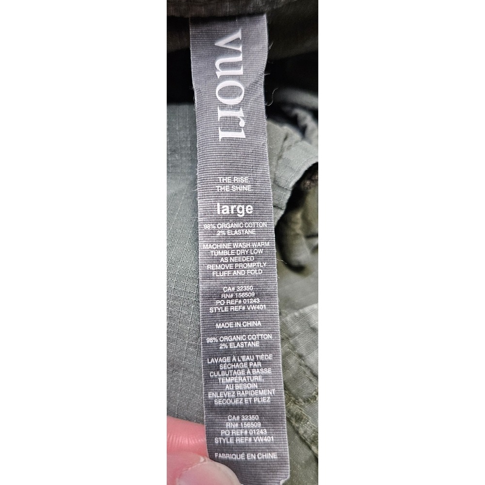 Vuori Pants Womens Ripstop Climber Large Army Green Hiking Athleisure Outdoor - Picture 12 of 12